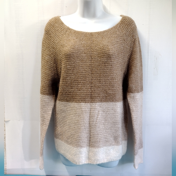 Abercrombie & Fitch Pullover Sweater Tan Cream Size S - Picture 1 of 9
